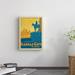 East Urban Home Kansas City Vintage Advertisement on Wrapped Canvas in Blue/Orange | 14 H x 11 W x 1.5 D in | Wayfair ESRB2199 34347587