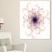 Design Art Perfect Glowing Fractal Flower Graphic Art on Wrapped Canvas in Indigo | 60 H x 28 W x 1 D in | Wayfair PT12143-28-60