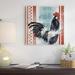 East Urban Home Morning News I by Janelle Penner - Wrapped Canvas Graphic Art Print Canvas in Black/Blue/Red | 18 H x 18 W x 1.5 D in | Wayfair