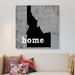 East Urban Home Idaho by Luke Wilson - Gallery-Wrapped Canvas Giclee Print Canvas, Cotton in Black/Gray/White | 18 H x 18 W x 1.5 D in | Wayfair