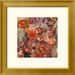 East Urban Home 'Garden of a Joyful Day' Framed Oil Painting Print Paper in Brown/Red | 22 H x 22 W x 1.5 D in | Wayfair EUAH3442 39648862