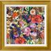 East Urban Home Garden of Golden Threads by Joan Elan Davis - Picture Frame Print on Canvas in Green/Red/Yellow | 42 H x 42 W x 1.5 D in | Wayfair