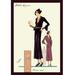 Buyenlarge 'Modeles Originaur: for the Woman About Town' by Atelier Bachroitz Framed Painting Print in Black/Brown | 36 H x 24 W x 1.5 D in | Wayfair