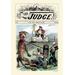 Buyenlarge 'Judge: Stand-Off' Vintage Advertisement Paper in Black/Green | 36 H x 24 W x 1.5 D in | Wayfair 0-587-09667-5C2436