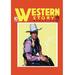 Buyenlarge Western Story Magazine: Western Style Vintage Advertisement in Black/Orange/Yellow | 36 H x 24 W x 1.5 D in | Wayfair 0-587-10655-7C2436