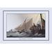 Buyenlarge Mackerel Fishing by J.H. Clark Framed Painting Print in Black/Brown | 24 H x 36 W x 1.5 D in | Wayfair 0-587-12411-3C2436