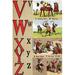 Buyenlarge V, W, X, Y, Z Illustrated Letters by Edmund Evans - Unframed Advertisements Print in White | 36 H x 24 W in | Wayfair 0-587-26760-7C2436