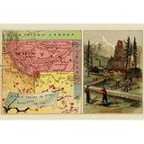 Buyenlarge Montana by Arbuckle Brothers - Unframed Graphic Art in Brown/Pink/Yellow | 28 H x 42 W x 1.5 D in | Wayfair 0-587-64283-LC2842