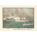 Buyenlarge 'U.S. Navy 2nd Class Cruisers (1899) - Olympia' by Werner Painting Print in Blue | 24 H x 36 W x 1.5 D in | Wayfair 0-587-03458-0C2436
