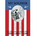 Buyenlarge My Soldier Vintage Advertisement in Black/Red | 36 H x 24 W x 1.5 D in | Wayfair 0-587-08853-2C2436