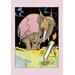 Buyenlarge Candleman & Kabumpo by John R. Neill Framed Painting Print in Brown/Pink/Yellow | 36 H x 24 W x 1.5 D in | Wayfair 0-587-12549-7C2436