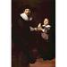 Buyenlarge 'Portrait of Jan & His Son Pellicorne' by Rembrandt Van Rijn Painting Print | 66 H x 44 W x 1.5 D in | Wayfair 0-587-26464-0C4466