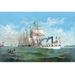 Buyenlarge Addison Shipwrights - Fishing Fleet by W.J. Morgan & Co. - Graphic Art Print in Blue/Green | 20 H x 30 W x 1.5 D in | Wayfair