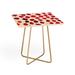 East Urban Home Amy Sia Strawberry Fruit End Table Wood/Metal in Brown/Red/Yellow | 20 H x 20 W x 19 D in | Wayfair EUNM4949 46073358