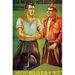 Buyenlarge 'Disabled Fighter Take My Post' Vintage Advertisement in Brown/Green/Orange | 66 H x 44 W in | Wayfair 0-587-28441-2C4466