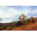 Buyenlarge 'View of the Hudson River Valley' by Albert Bierstadt Painting Print in Blue/Brown/Green | 30 H x 20 W x 1.5 D in | Wayfair