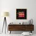 East Urban Home 'The Night Before Christmas V' Graphic Art Print on Wrapped Canvas Canvas, Wood in Black/Green/Red | 24 H x 24 W x 1.5 D in | Wayfair