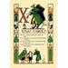 Buyenlarge X for X-Mas Carols by Tony Sarge Vintage Advertisement Paper in Green | 36 H x 24 W x 1.5 D in | Wayfair 0-587-07444-2C2436