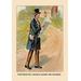 Buyenlarge 'Postmaster Lincoln Going His Rounds' by Harriet Putnam Framed Painting Print in Blue/Brown/Green | 36 H x 24 W x 1.5 D in | Wayfair