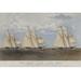 Buyenlarge 'The Great Ocean Yacht Race Between' Graphic Art in Brown | 24 H x 36 W x 1.5 D in | Wayfair 0-587-24367-8C2436