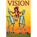 Buyenlarge 'Vision' by Wilbur Pierce Vintage Advertisement in Blue/Orange/Red | 36 H x 24 W x 1.5 D in | Wayfair 0-587-24963-3C2436