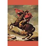 Buyenlarge 'Napoleon Crosses the Great St. Bernard Pass' by Jacques Louis David Painting Print in White | 36 H x 24 W in | Wayfair