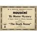 Buyenlarge Houdini in 'The Master Mystery' a Super-Serial in Fifteen Episodes - Unframed Textual Art Print in Black | 20 H x 30 W x 1.5 D in | Wayfair