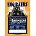 Buyenlarge Engineers - Graphic Art Print in Black/Blue/Yellow | 30 H x 20 W x 1.5 D in | Wayfair 0-587-21519-4C4466