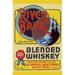 Buyenlarge River Bank Blended Whiskey - Unframed Advertisements Print in Blue/Red/Yellow | 30 H x 20 W x 1.5 D in | Wayfair 0-587-23026-6C2030