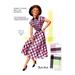 Buyenlarge 'Timely Tucked Gingham' by Fashion Frocks Vintage Advertisement in Pink/White | 30 H x 20 W x 1.5 D in | Wayfair 0-587-21884-3C2030
