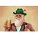Buyenlarge Enjoying a Beer & a Smoke - Advertisement Print in Brown | 44 H x 66 W x 1.5 D in | Wayfair 0-587-22573-4C4466