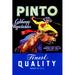 Buyenlarge 'Pinto Califonia Vegetables' Vintage Advertisement Paper in Blue/Brown/Yellow | 36 H x 24 W x 1.5 D in | Wayfair 0-587-21951-3C2436