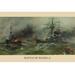 Buyenlarge 'Battle of Manila Harbor' Graphic Art in Green | 24 H x 36 W x 1.5 D in | Wayfair 0-587-23767-8C2436