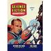 Buyenlarge 'Science Fiction Quarterly: Astronaut Miner' Vintage Advertisement in Blue/Brown/Red | 30 H x 20 W x 1.5 D in | Wayfair