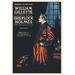 Buyenlarge William Gillette as Sherlock Holmes: Farewell to the Stage Vintage Advertisement in Black/Orange | 66 H x 44 W x 1.5 D in | Wayfair