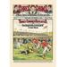 Buyenlarge 'Three Chums Defeated' Vintage Advertisement in Green/Red/Yellow | 30 H x 20 W x 1.5 D in | Wayfair 0-587-02781-9C2030