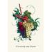 Buyenlarge 'Creveling Grapes & Plums' Painting Print in Green/Indigo/Red | 30 H x 20 W x 1.5 D in | Wayfair 0-587-04162-5C2030