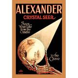 Buyenlarge 'Alexander - The Crystal Seer' by Horrocks & Co Vintage Advertisement in Black/Red | 30 H x 20 W x 1.5 D in | Wayfair 0-587-19761-7C2030