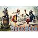 Buyenlarge 'Bock Beer Celebration' Vintage Advertisement in Brown/Green/Red | 20 H x 30 W x 1.5 D in | Wayfair 0-587-22586-6C2030
