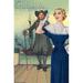 Buyenlarge 'William Penn's Vision 1950 II' by Sara Pierce Vintage Advertisement in Blue/Brown/Green | 30 H x 20 W x 1.5 D in | Wayfair