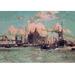 Buyenlarge Port Traffic on the River Mersey by Charles Dixon Graphic Art in Brown/Green | 44 H x 66 W x 1.5 D in | Wayfair 0-587-01938-7C4466