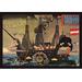 Buyenlarge Perry's Blackship; USS Powhatan Vintage Advertisement in Black/Blue/Brown | 28 H x 42 W x 1.5 D in | Wayfair 0-587-01343-5C2842