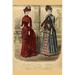 Buyenlarge Newest French Fashions 1884 by Warren - Print in White | 36 H x 24 W x 1.5 D in | Wayfair 0-587-32244-6C2436