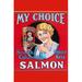 Buyenlarge British Columbia Choice Keta Salmon Advertisements in Red | 42 H x 28 W x 1.5 D in | Wayfair 0-587-31539-3C2842