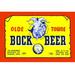 Buyenlarge 'Olde Towne Bock Beer' Vintage Advertisement in Blue/Red/Yellow | 28 H x 42 W x 1.5 D in | Wayfair 0-587-22550-5C2842