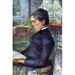 Buyenlarge 'Portrait of the Countess' by Toulouse-Lautrec Painting Print in Blue/Green | 42 H x 28 W x 1.5 D in | Wayfair 0-587-25454-8C2842