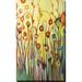 Picture Perfect International "Unfolded" by Jennifer Lommers Painting Print on Wrapped Canvas Metal in Green/Yellow | 40 H x 24 W x 1 D in | Wayfair