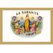 Buyenlarge La Saramita Cigars Vintage Advertisement in Blue/Green/Yellow | 28 H x 42 W x 1.5 D in | Wayfair 0-587-01834-8C2842