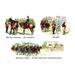 Buyenlarge The Lame Troop-Horse, Billet, & Entering a Village by Richard Simkin Painting Print in Brown/Green | 28 H x 42 W x 1.5 D in | Wayfair