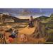 Buyenlarge 'Christ at the Mount of Olives' by Giovani Bellini Painting Print in Blue/Brown/Green | 20 H x 30 W x 1.5 D in | Wayfair